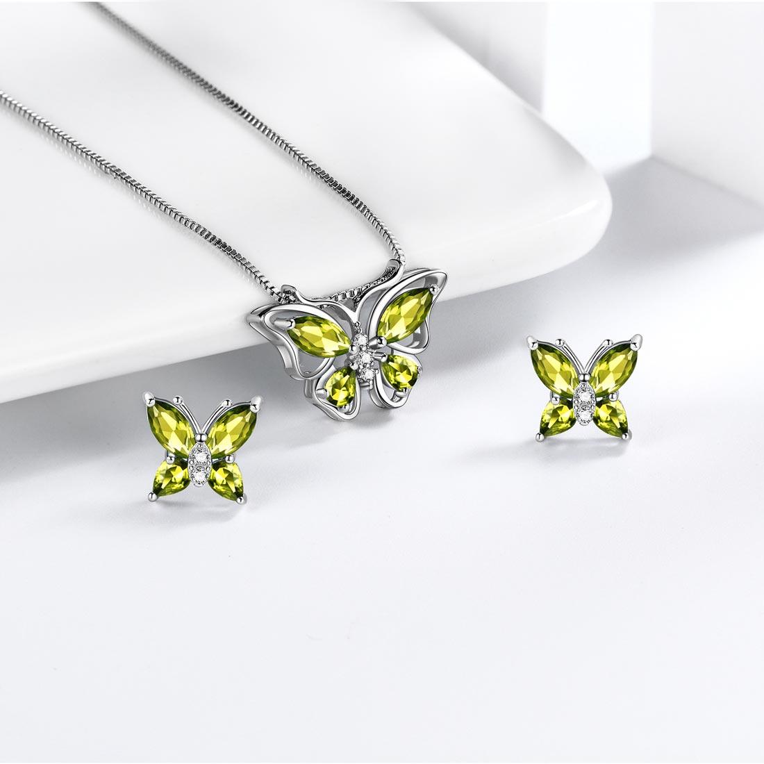 14K Yellow Gold Blue Topaz Butterfly Pendant Necklace | Shop 14k Yellow  Gold Lusso Color Necklaces | Gabriel & Co